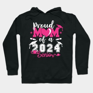 Proud Mom of a 2024 Senior graduation College Hoodie